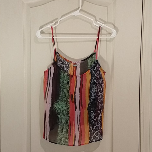 Colorful animal print sheer blouse - Picture 4 of 7